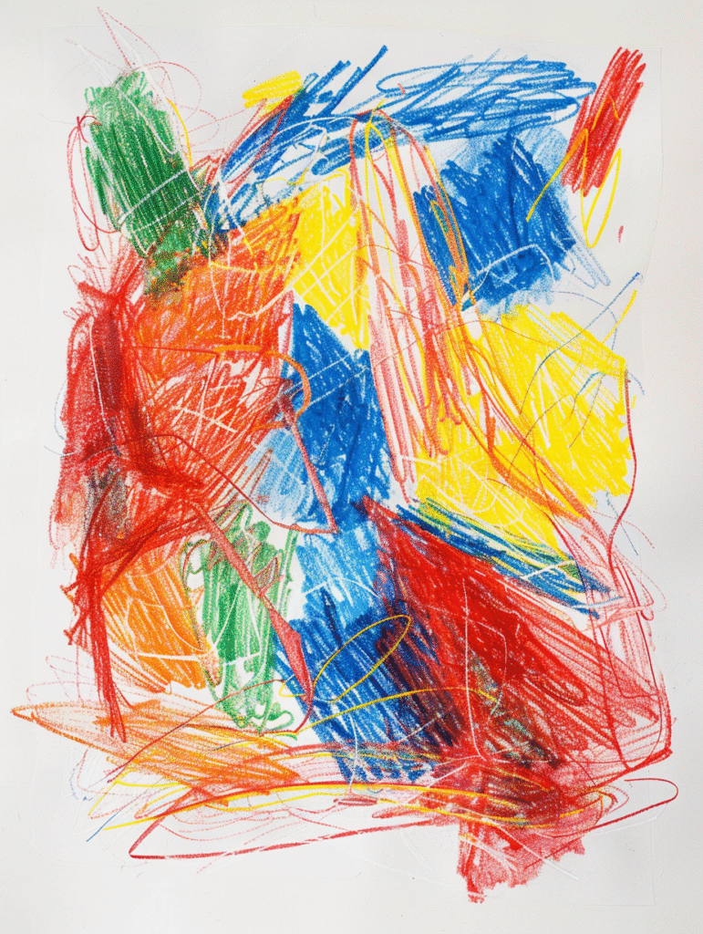 children's drawings scribble