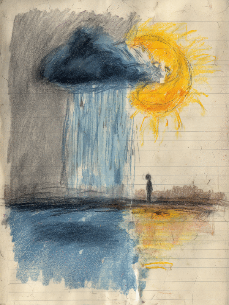 child art therapy weather map
