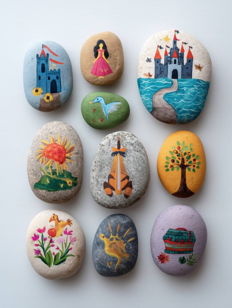 art therapy for kids story stones