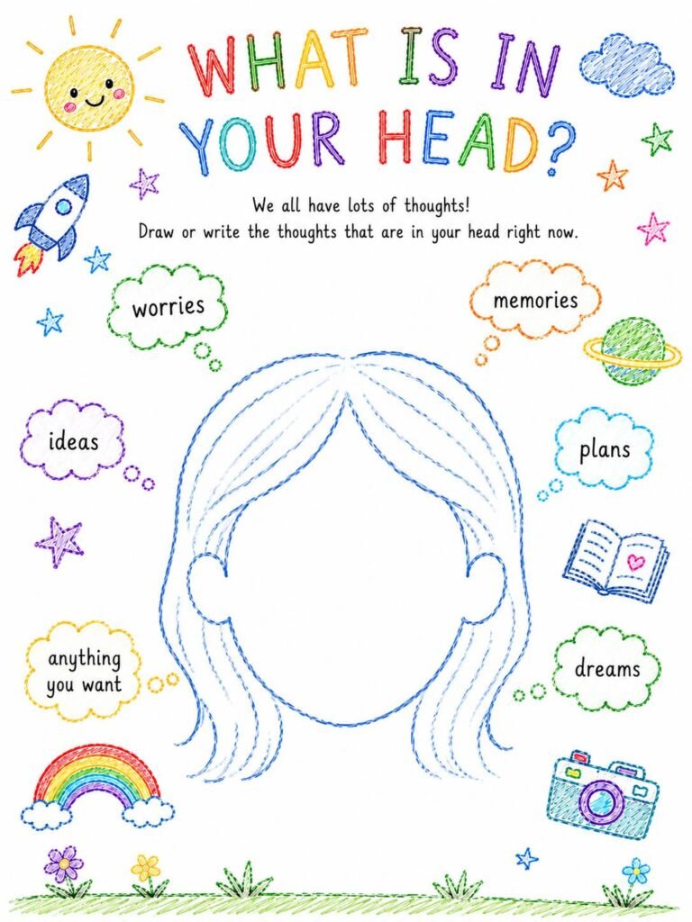 art therapy worksheet for kids