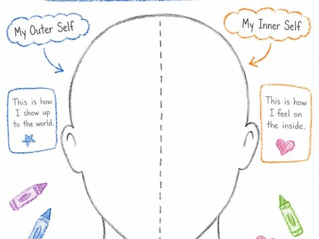 The Art Therapy Self Portrait Worksheet for Kids