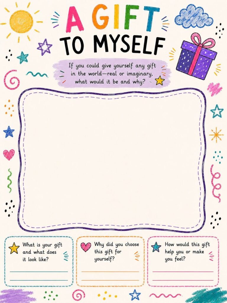 self care worksheet for kids