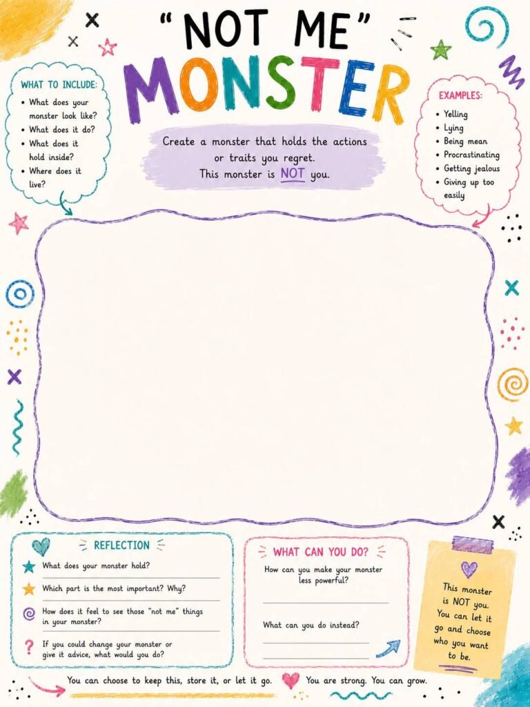 behaviour worksheets for kids