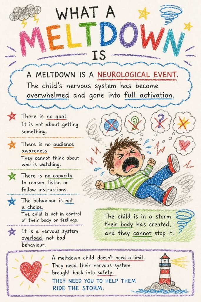 toddler tantrum vs meltdown