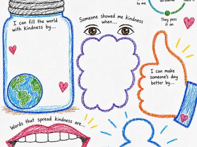 Free Kindness Worksheet for Kids: Help Your Child Discover That Kindness Keeps Moving Forward