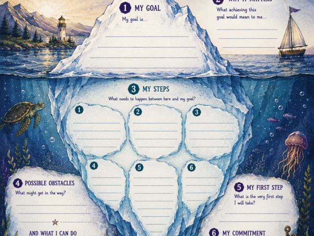 Free Goal Setting Worksheet for Kids: Help Your Child See What Lies Beneath the Surface