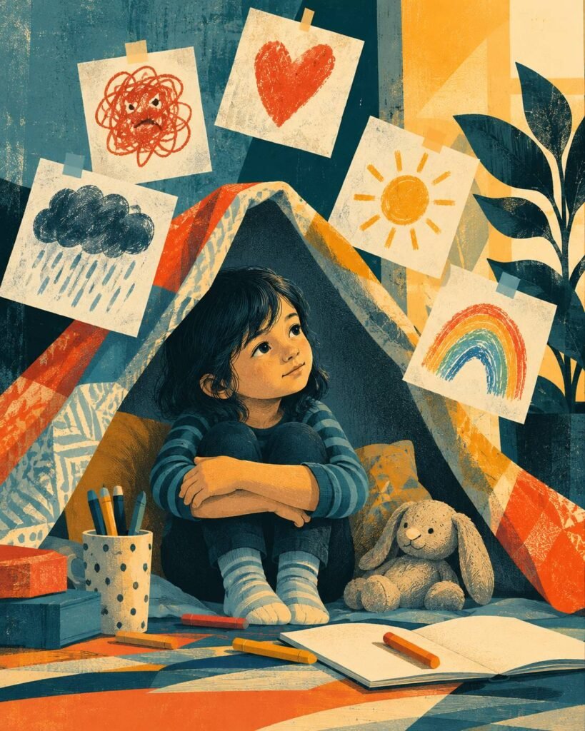 art therapy for children during family change