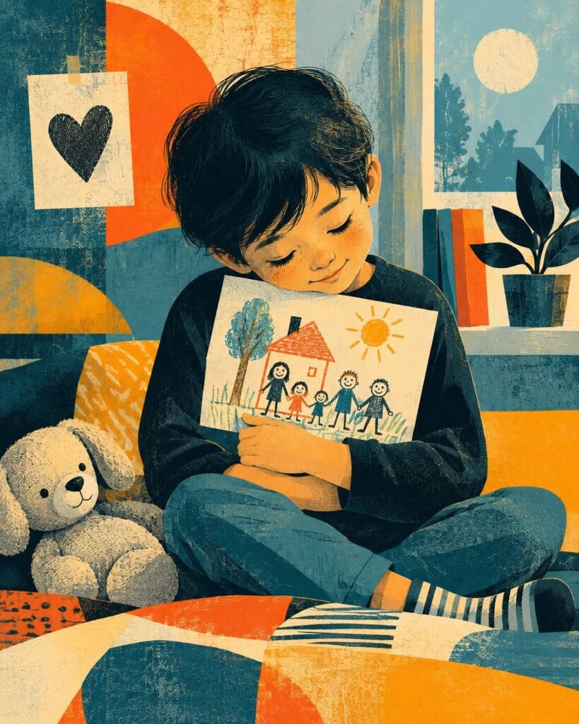 art therapy for children during family change