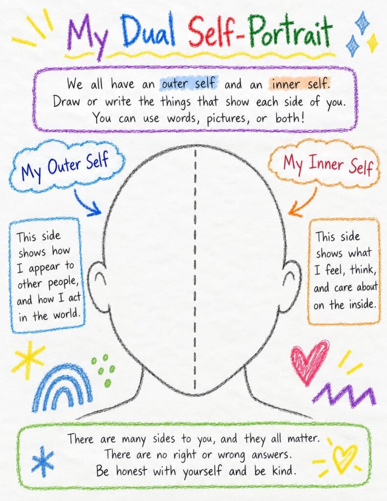 self awareness worksheet for kids